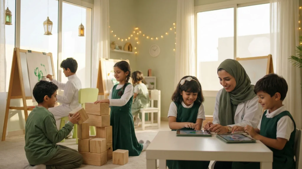 عروض رمضان بجازان لتطوير مهارات الأطفال بالمركز التخصصي